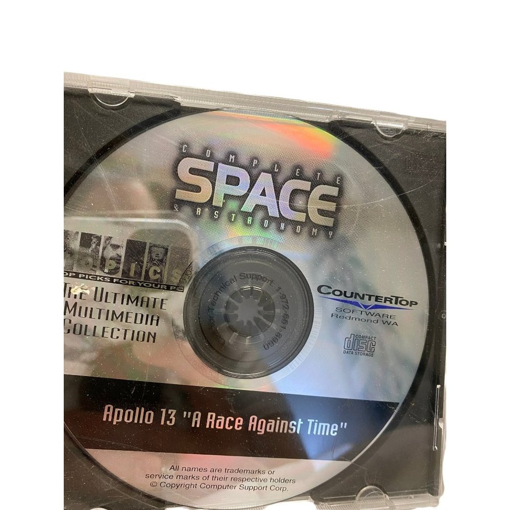 Vintage Complete Space astronomy Apollo 13 A race against time CD rom